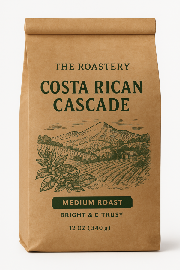 Costa Rican Cascade | Medium Roast | Bright & Citrusy | 12 oz (340g)